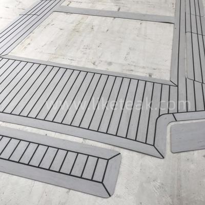 Gray PVC Boat Decking Customized